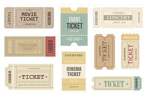 Vintage ticket, an Object Illustration by alexdndz