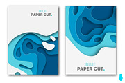 Blue paper cut banners, a Flyer Template by Vitaliy Starkov (Thumbnail 5 of 5)