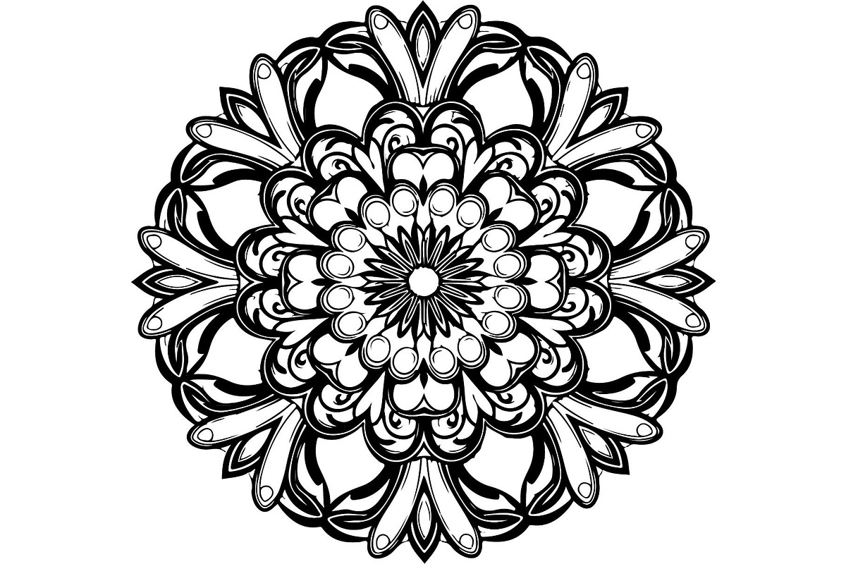 Ornamental Mandala Vector, an Object Graphic by Creativeshirt (Photo 14 of 19)
