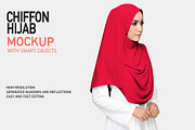CHIFFON HIJAB MOCKUP SET, a Mockup by Moonlight Creative (Thumbnail 5 of 6)