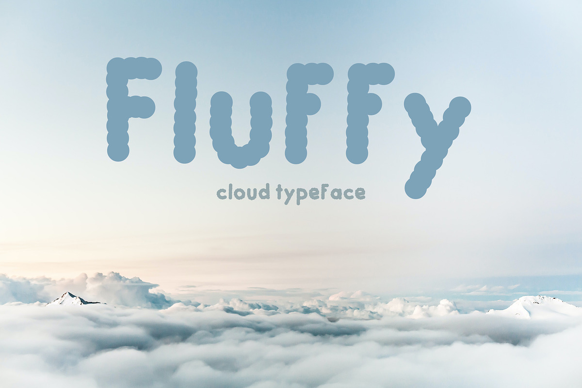 Fluffy - Cloud Typeface