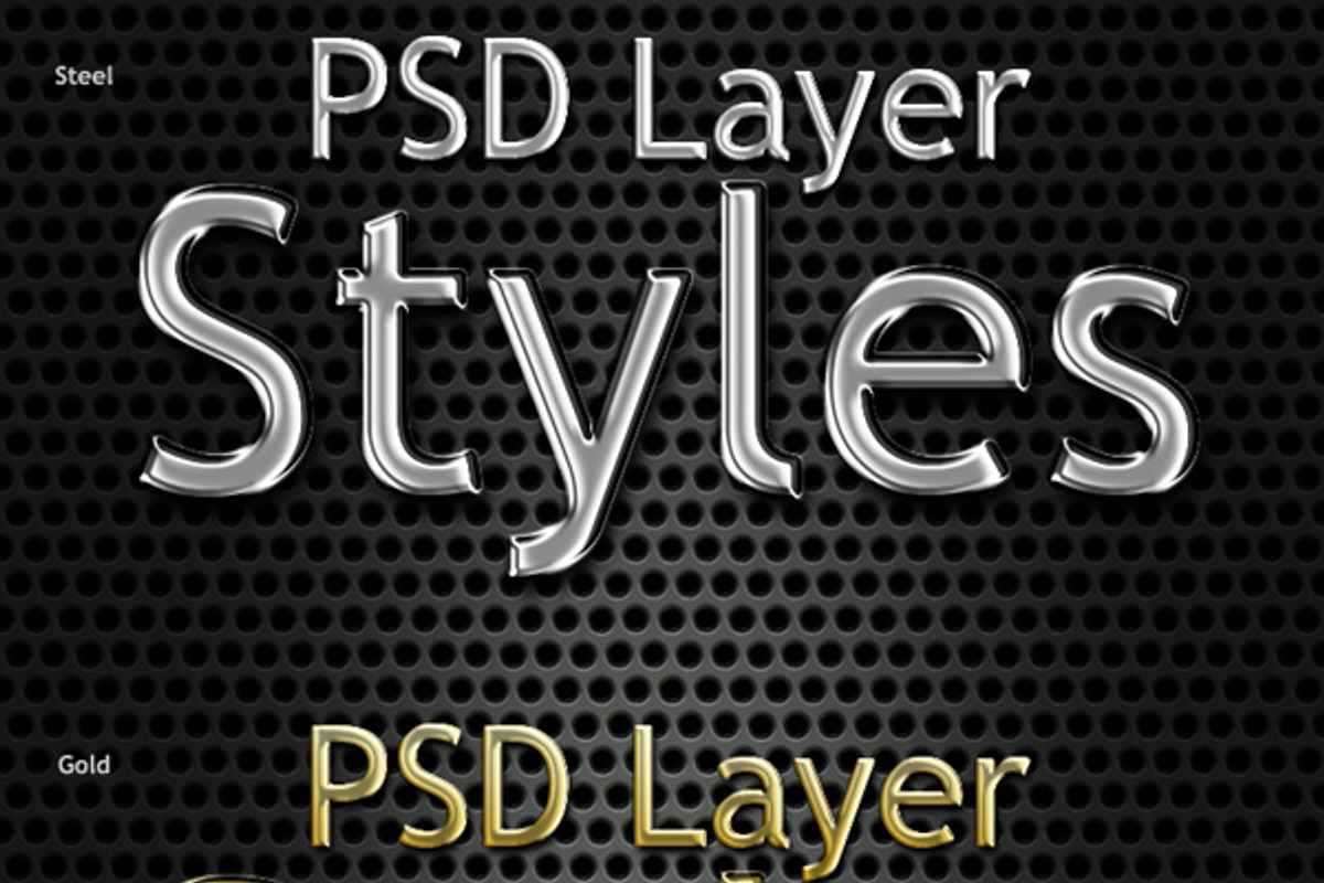 Photoshop Metal Text Styles