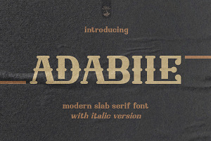 Adabile - Modern Slab Serif