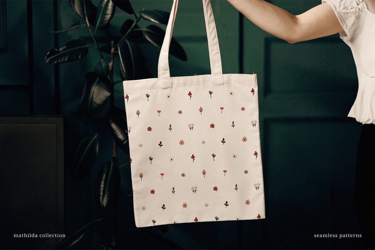 Mathilda Seamless Floral Patterns, a Pattern Graphic by Emilie Cliche (Photo 3 of 9)
