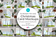 16 Christmas Card Canva Mockups, a Merchandise Mockup by Mockup Scene (Thumbnail 1 of 23)