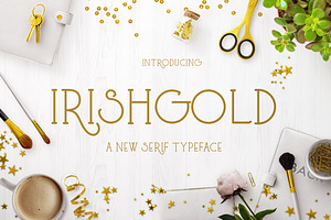 Irish Gold, a Serif Font by Heroglyphs Studio