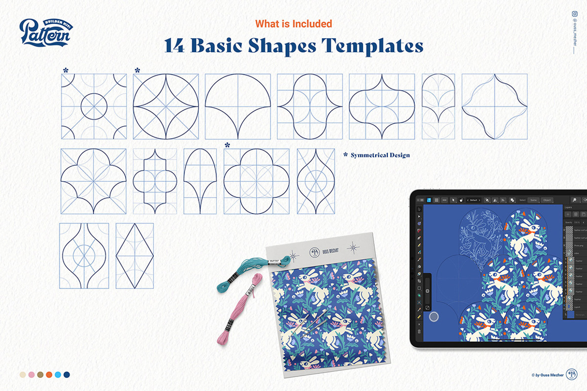 Pattern Builder Kit for Affinity, a Brushes & More by Ouss Mezher (Photo 2 of 8)