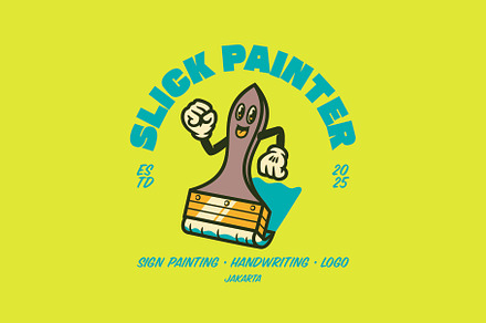 Slick Painter Logo Template