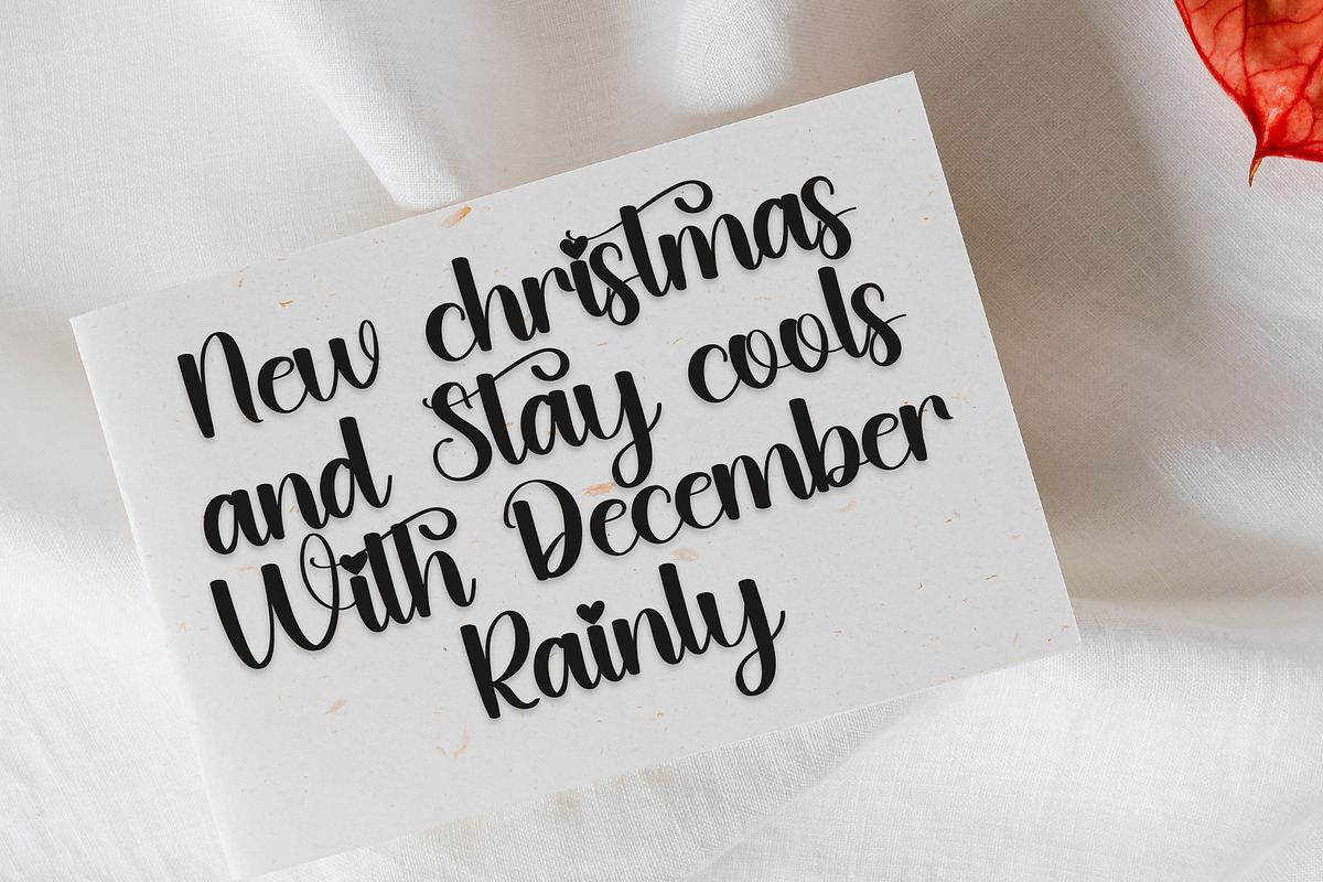 Christmas Font, a Script Font by Akrinity Digital (Photo 2 of 6)