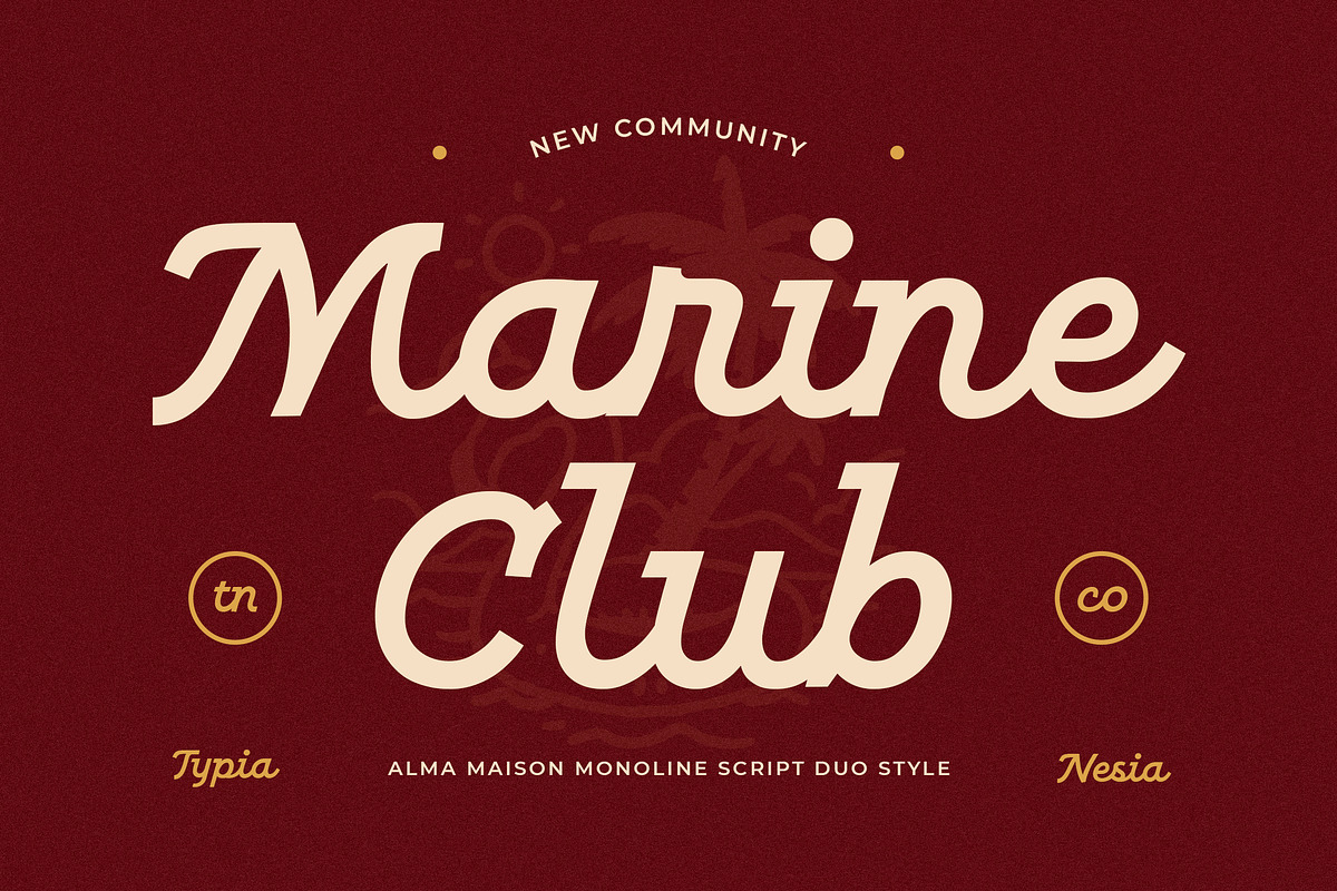 Alma Maison - Vintage Script Font, a Script Font by Typia Nesia (Photo 5 of 13)