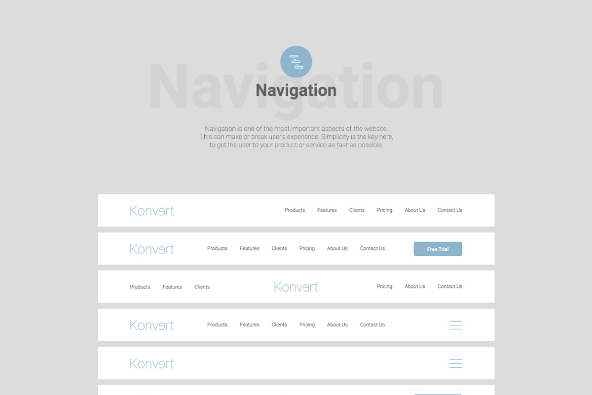 Konvert Landing Page Builder, a Wireframe Template by Web Donut (Photo 3 of 12)