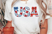 Floral Coquette USA PNG, an Illustration by Craft Nest (Thumbnail 2 of 6)