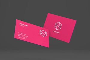 Floating Business Cards Mockups