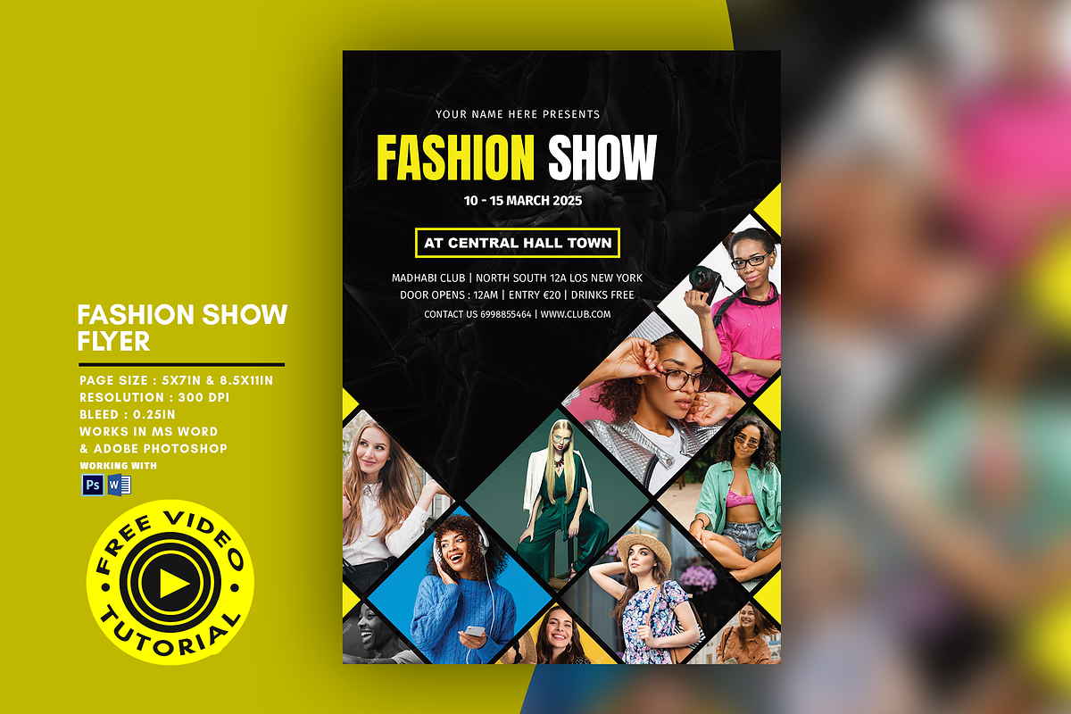 Fashion Show / Models Week Flyer, a Flyer Template by Madhabi Studio (Photo 1 of 3)
