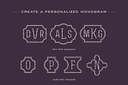 Modern Bamboo Monogram Font, a Sans Serif Font by Haute Papier (Thumbnail 2 of 6)