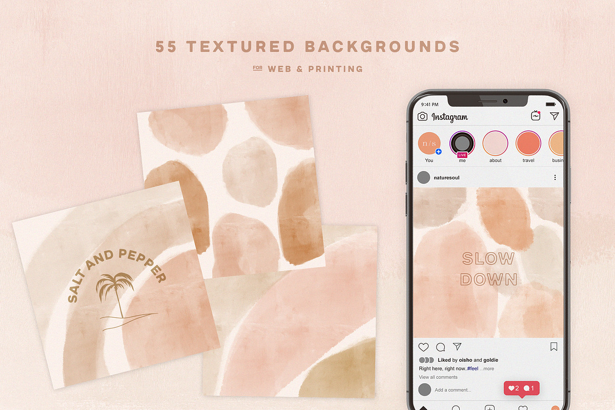 Beige Boho Backgrounds, a Background Graphic by Orca Design (Photo 1 of 5)
