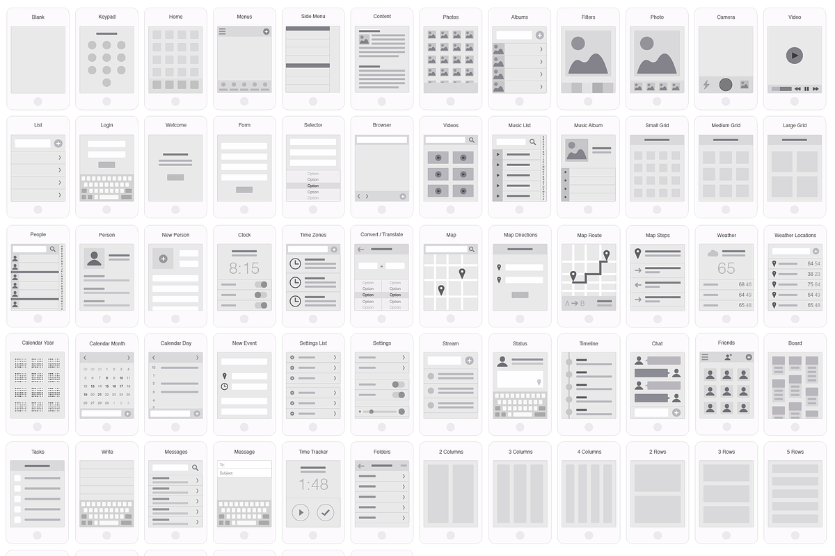 Mobile App Visual Flowchart - Sketch, an Android Mockup by UX Kits (Photo 2 of 3)