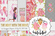 Host With The Most. Digital Paper, a Pattern Graphic by My Creative Atelier (Thumbnail 1 of 4)