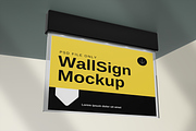 Wall Sign mockup, an Advertising Mockup by Twins_studio926 (Thumbnail 3 of 5)