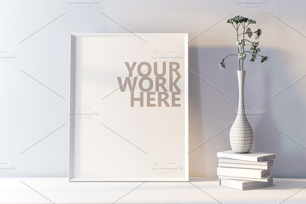 13 new PSD Frame Mockups, a Print Template by Radmila (Photo 9 of 9)