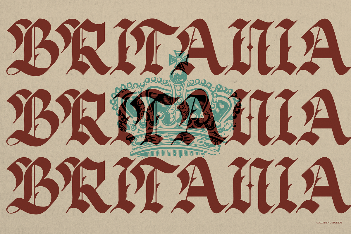 Zussel | Blackletter Typeface, a Blackletter Font by Denustudios (Photo 6 of 12)