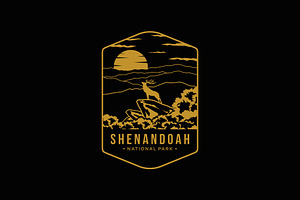 Shenandoah National Park logo, a Branding & Logo Template by swarnstudio