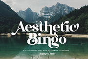 Aesthetic Bingo - Absonstype, a Serif Font by Absonstype (Thumbnail 1 of 3)