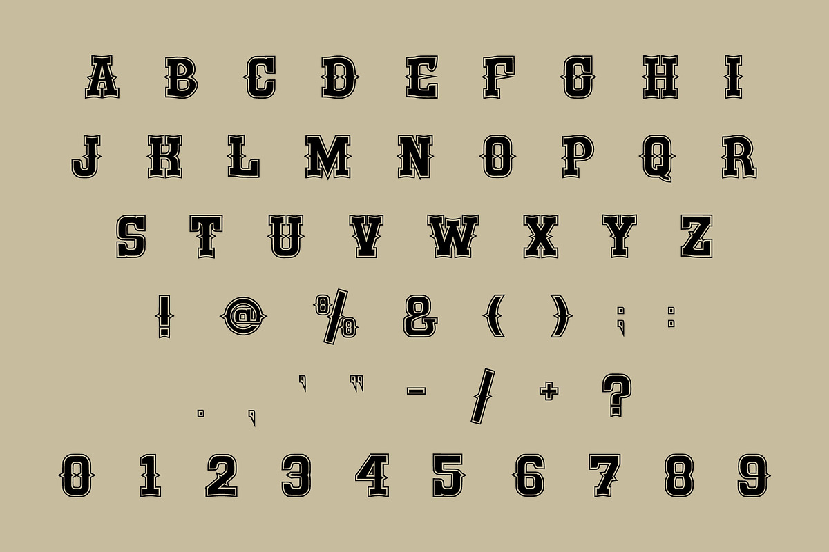 Desert Vintage - Western font, a Slab Serif Font by Limited.studio (Photo 6 of 6)