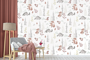 Woodland Cute Animals Pattern, a Pattern Graphic by Lady Bruniere Design (Thumbnail 14 of 15)