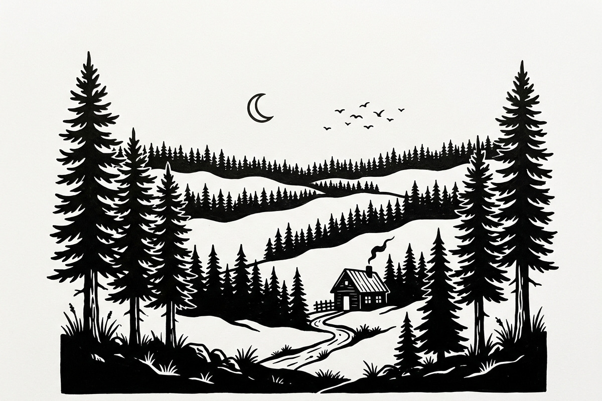 Majestic Pine Trees SVG, a Finance Illustration by Amazin_art (Photo 30 of 32)