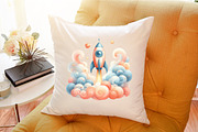 Watercolor Cute Transport Car Airpla, an Illustration by Sublimation Artist (Thumbnail 6 of 6)