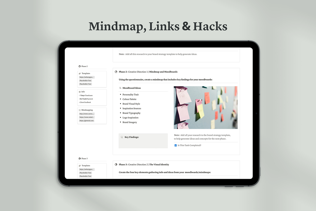 Notion Project Framework Hub, a Templates & Theme by Swyn.Studio (Photo 4 of 10)