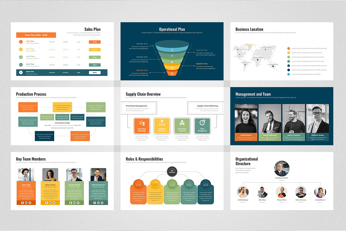 Business Plan Google Slides Template, a Presentation Template by Design Vault (Photo 5 of 7)