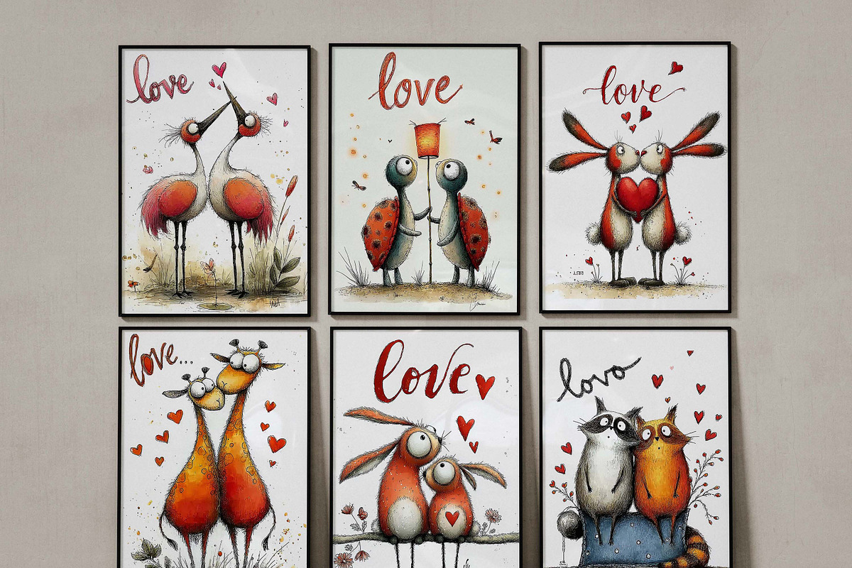 Whimsical Playful love animal, an Animal Illustration by one-touch (Photo 3 of 3)
