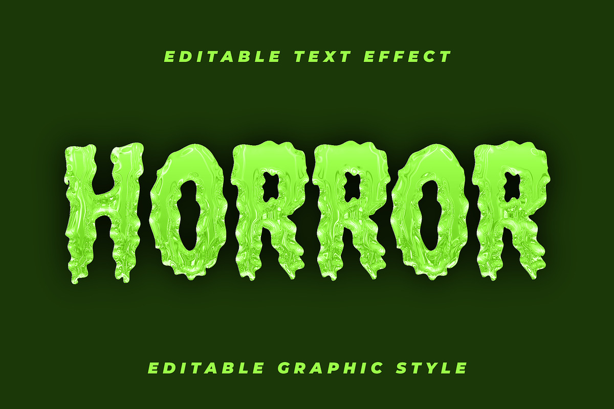 Slime Horror Text Effect