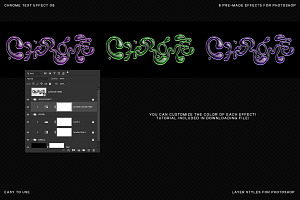 Chrome Text Effect 08