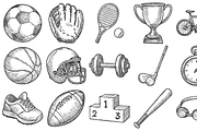Sports Gear Icon Collection, an Object Graphic by nikagraphic (Thumbnail 3 of 3)