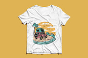 Camping on the beach illustration, a Transportation Illustration by gunaonedesign (Thumbnail 3 of 5)