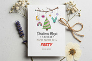 Retro Christmas Hand-drawn PNG, a Graphic by GlitterCraft (Thumbnail 31 of 101)