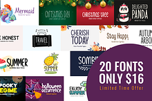 20 Modern and Unique Fonts Only $16