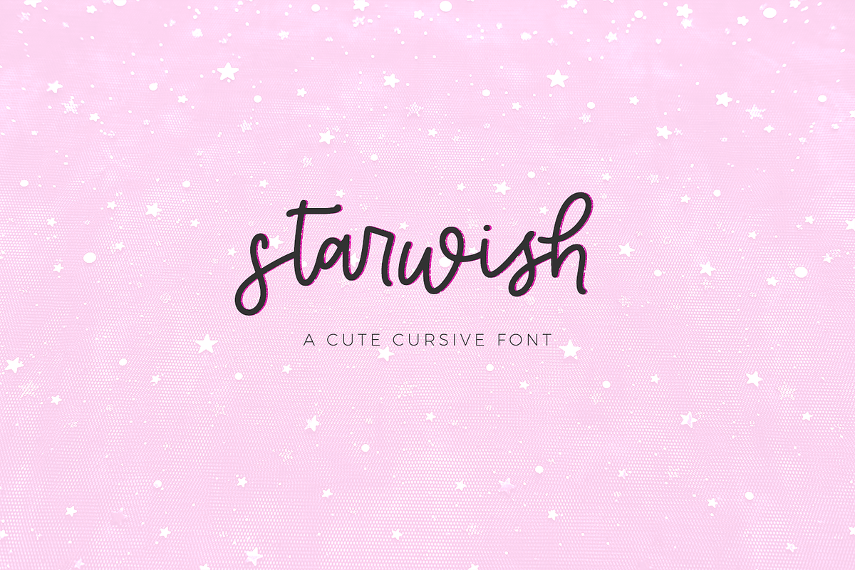 Starwish Script, a Script Font by Beck McCormick (Photo 1 of 10)