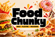 Food Chunky, a Slab Serif Font by Wow Magic (Thumbnail 1 of 5)