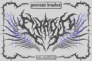 Chaos Procreate Brushes, a Brush Add-On by MiksKS (Thumbnail 1 of 14)