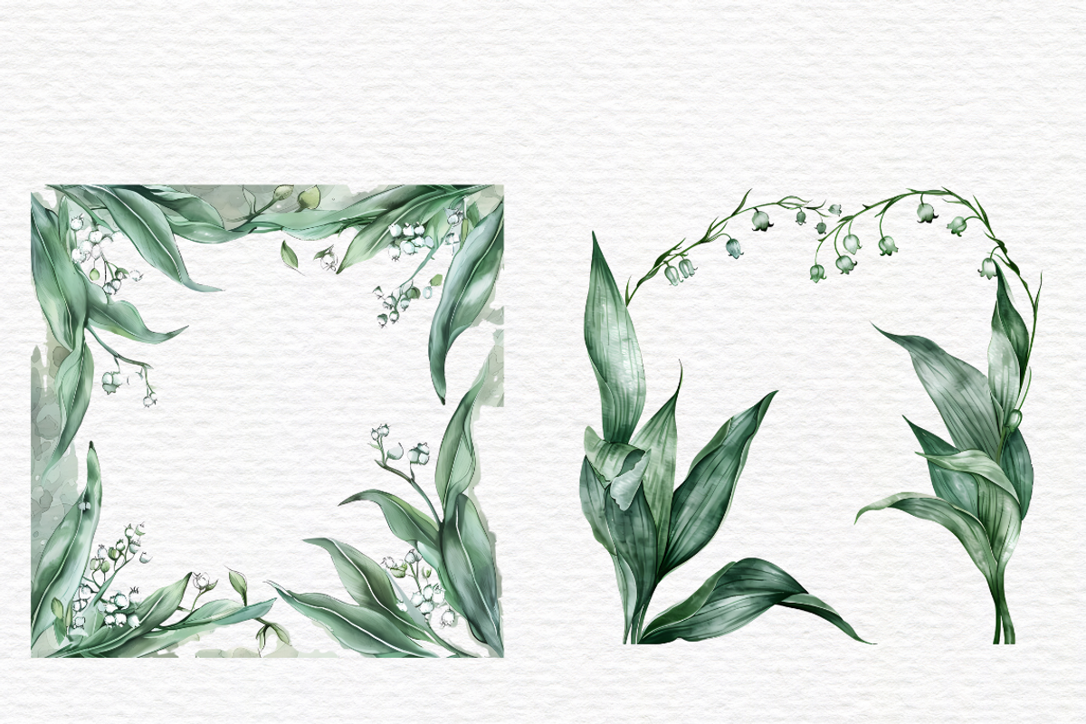 Lily of valley clipart, Flowers, a Decorative Illustration by Invite to Clipart (Photo 4 of 5)