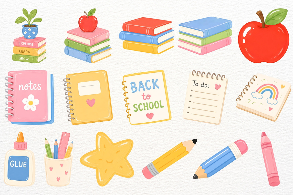 Kids Back to School Clipart Teacher, a Person Illustration by SugarCloudStudioArt (Photo 5 of 6)