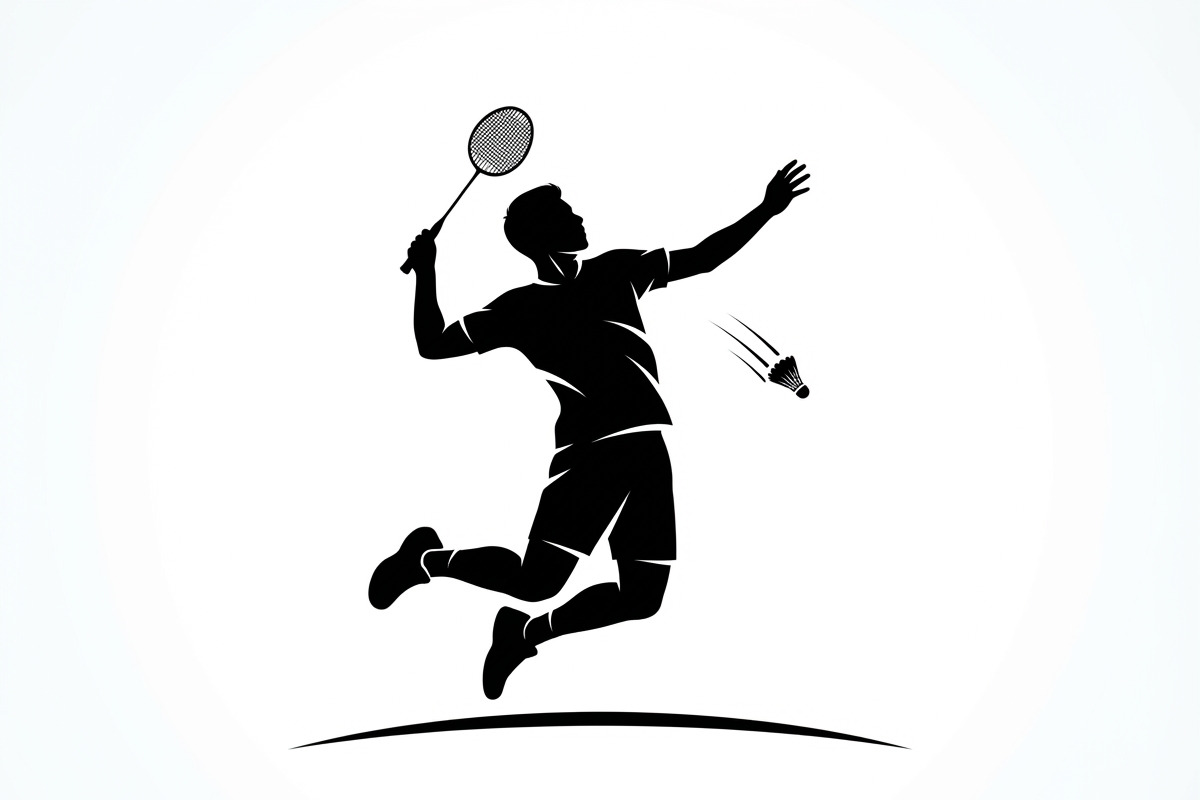 60 Badminton Player Smash Silhouette, a Person Illustration by Amazin_art (Photo 8 of 42)
