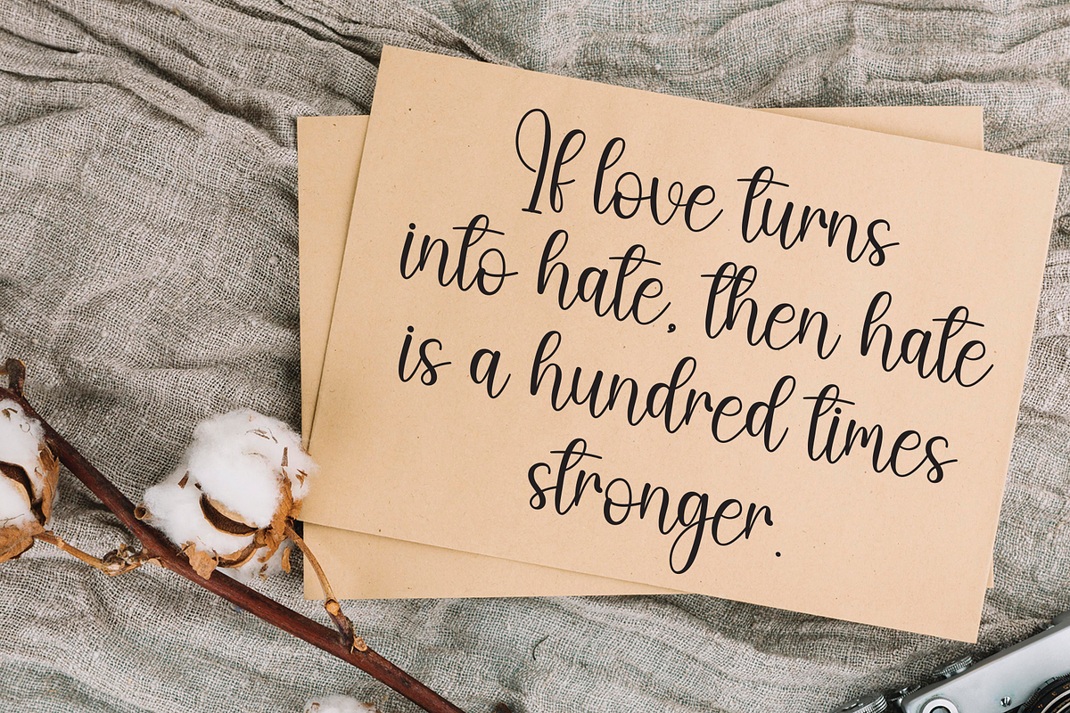 Angista | Script Font, a Handwritten Font by Scratchones (Photo 3 of 9)