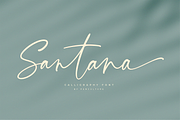 Santana Calligraphy Font, a Script Font by Pen Culture (Thumbnail 1 of 10)