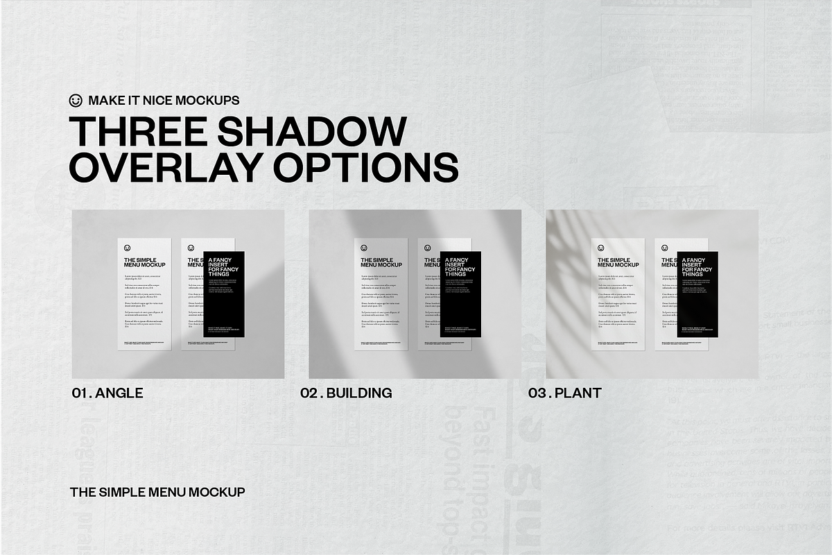 The Simple Menu Mockup, a Stationery Template by makeitnicemockups (Photo 4 of 4)