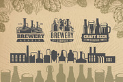Vintage brewery. Alcohol production., a Food Illustration by bioraven (Thumbnail 9 of 15)